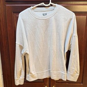 Aerie women’s Crewneck Sweater in Light Gray